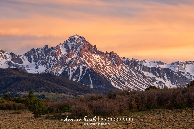 Mighty Mount Sneffels is one of the 14ers in the San Juan Mountains of Colorado.